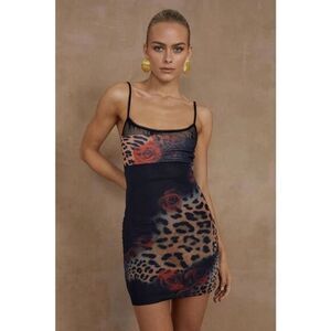 Runaway the label leopard mini dress